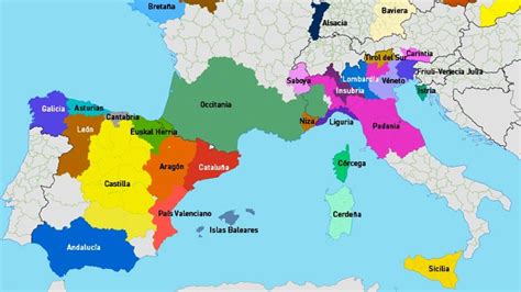 Mapa de las regiones separatistas de Europa | Bpp Color