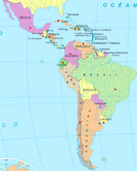 Mapa De Latinoamerica | threeblindants.com