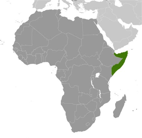 Mapa de localização Somália