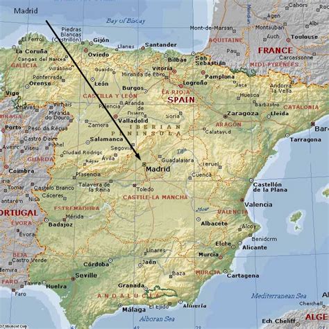 Mapa de Localización de la Ciudad de Madrid en España ...