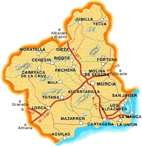 Mapa De Lorca | My blog