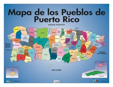 Mapa de los pueblos de Puerto Rico | Geografía | Geography ...