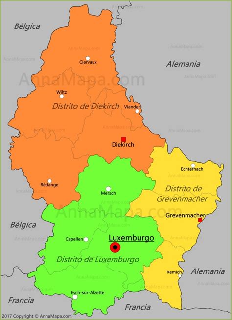 Mapa de Luxemburgo   AnnaMapa.com