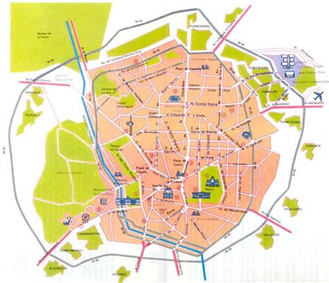 Mapa de Madrid | Barrios de Madrid | Clase de Español ...