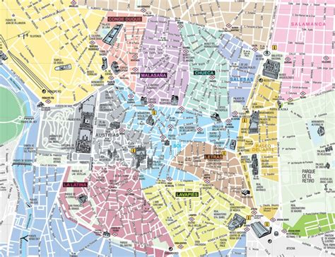 Mapa de Madrid   Mapa turístico y guía útil de la ciudad ...