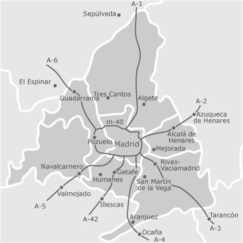 Mapa de Madrid provincia — idealista