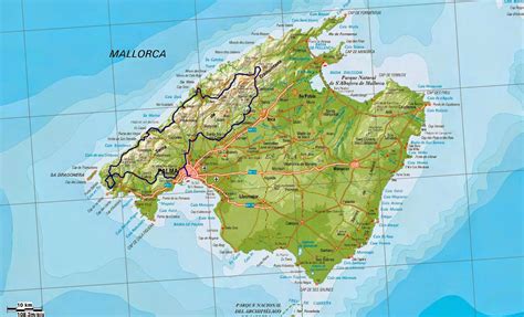 Mapa de Mallorca   Mapa Físico, Geográfico, Político ...