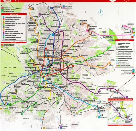 Mapa de Metro de Madrid, España   mapa.owje.com
