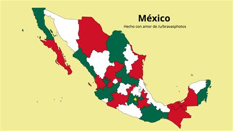Mapa de México minimalista : mexico