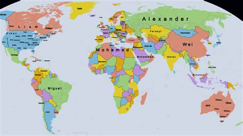 Mapa de mundo con nombres en español   Imagui