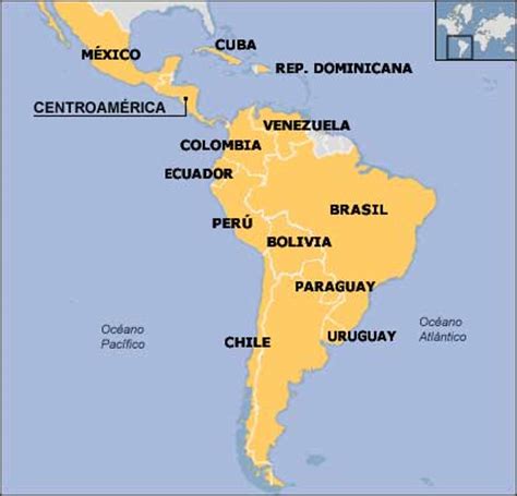 Mapa de paises latinoamericanos   Imagui