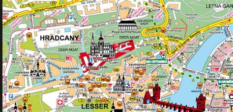 Mapa de Praga   Ciudad Vieja y El Castillo | Czech ...