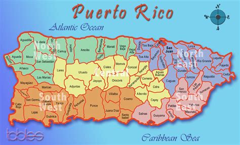 Mapa De Puerto Rico Con Pueblos | newhairstylesformen2014.com