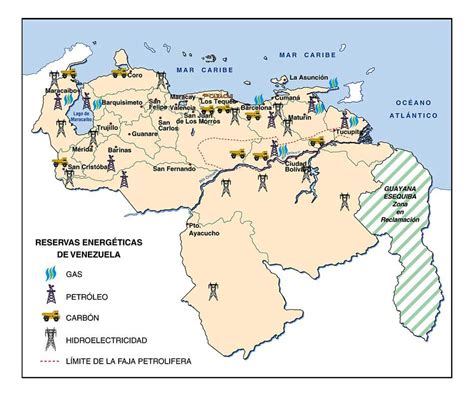 Mapa de Reservas Energeticas de Venezuela | Emerald Dreams ...