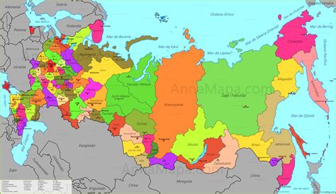 Mapa de Rusia AnnaMapa.com