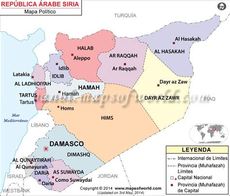 Mapa de Siria | Siria y Lìbano | Pinterest | Siria, Mapas ...