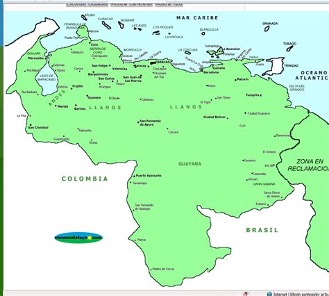 Mapa de Venezuela   Venezuela Tuya