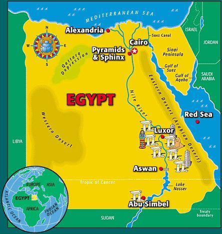 Mapa del Antiguo Egipto para niños | Egipto | Pinterest ...