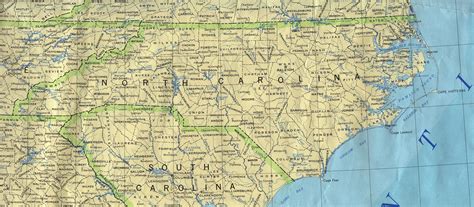 Mapa del Estado de Carolina del Norte, Estados Unidos ...