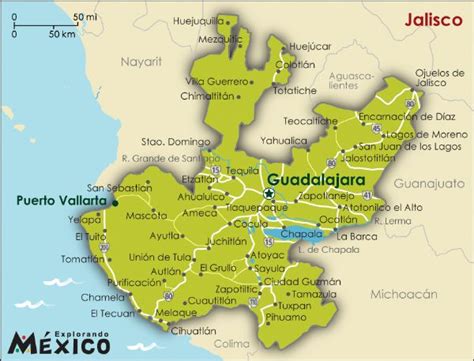 Mapa del estado de Jalisco | 2 Trading Spaces | Pinterest ...
