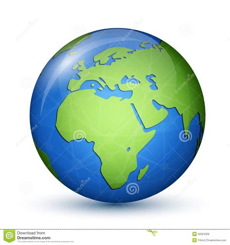 Mapa Del Globo Del Mundo   África Y Europa Imágenes de ...
