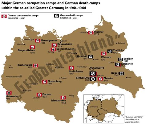Mapa del horror: principales campos nazis de la 2GM   La ...