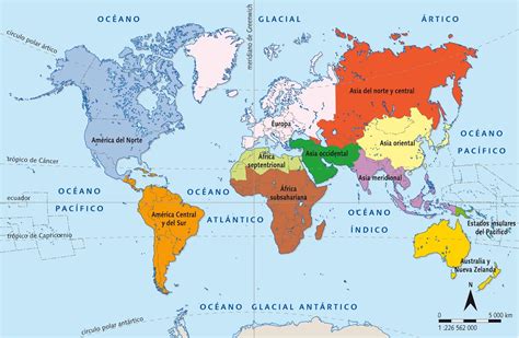Mapa Del Mundo Con Capitales