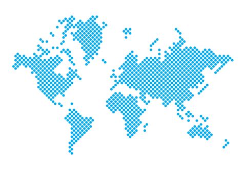 Mapa del mundo con puntos   Descargue Gráficos y Vectores ...