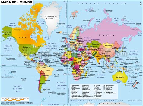 Mapa del Mundo | Mapa Mundial