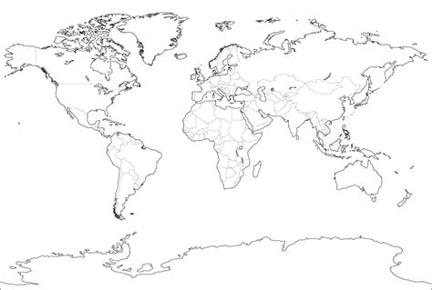 Mapa del mundo sin nombres   Imagui