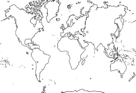 Mapa Del Mundo Sin Nombres | My blog