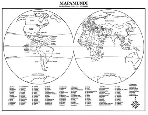 Mapa del mundo SIN NOMBRES para colorear   Imagui