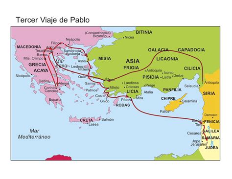 Mapa Del Segundo Viaje Misionero De Pablo Pictures to Pin ...