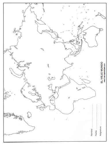 Mapa del Viejo Mundo   Para Imprimir Gratis ...
