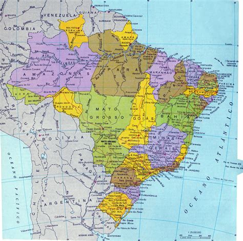 Mapa do Brasil   Século 20