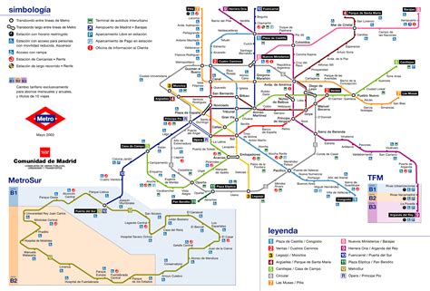 Mapa Do Metro De Madrid Em Pdf