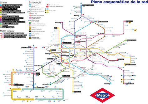 Mapa Do Metro De Madrid