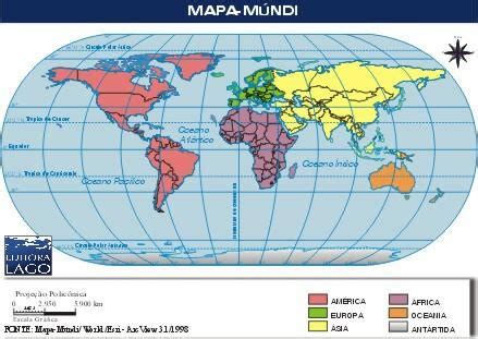 Mapa do Mundi Países