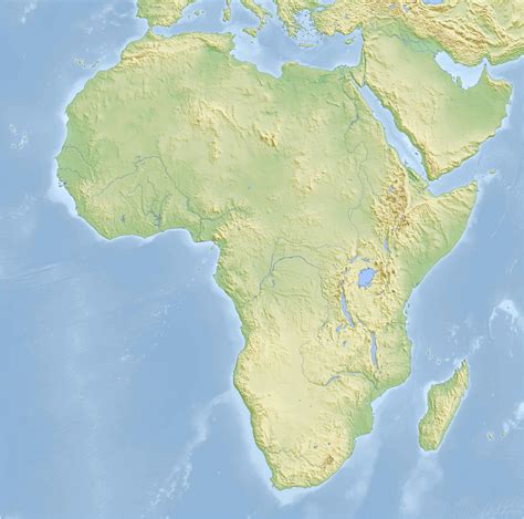 Mapa fisico africa mudo para imprimir Imagui