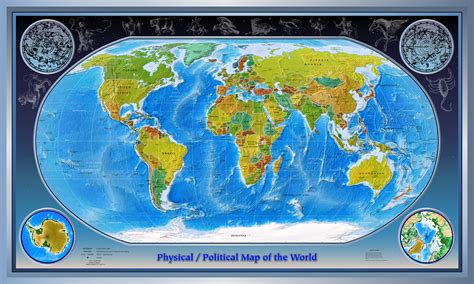 Mapa Físico del Mundo 2007   mapa.owje.com