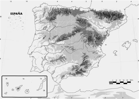 Mapa físico España | ACtIviDades y Fichas para SocIALes ...