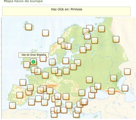 Mapa físico interactivo de Europa   Didactalia: material ...