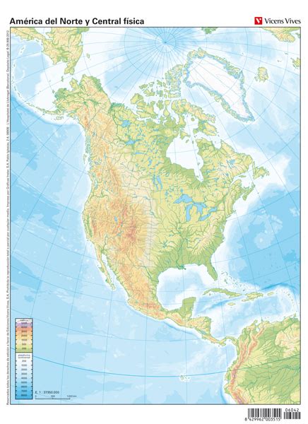 Mapa Fisico Mudo De America Del Norte Para Imprimir En A4 ...