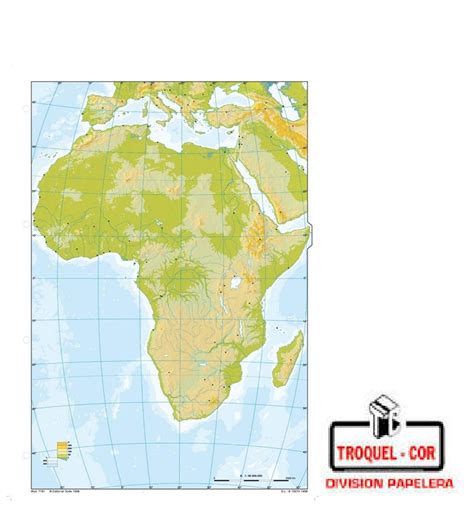 Mapa Físico Político Nº6 Africa | Rivadavia