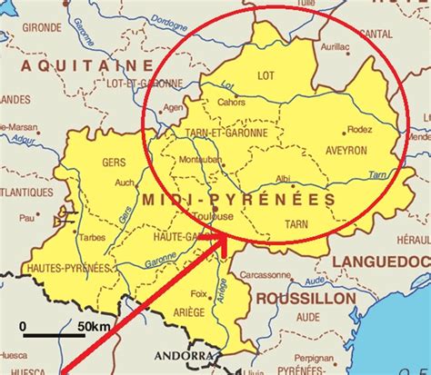 Mapa Francia Sur | threeblindants.com
