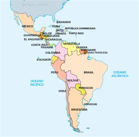 Mapa geopolitico de america latina   Imagui