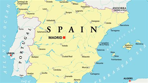 Mapa hidrográfico de Portugal y España | Mapas del mundo ...