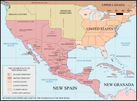 Mapa   Historia del Virreinato de Nueva España