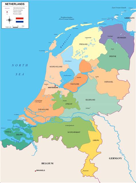 Mapa Holanda En Europa
