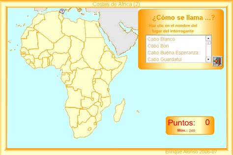 Mapa interactivo de África Costas de África. ¿Cómo se ...